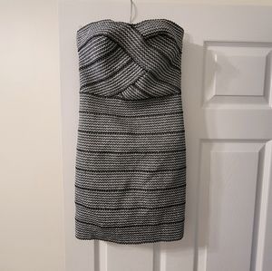 H&M Strapless Sparkly Bandage Mini